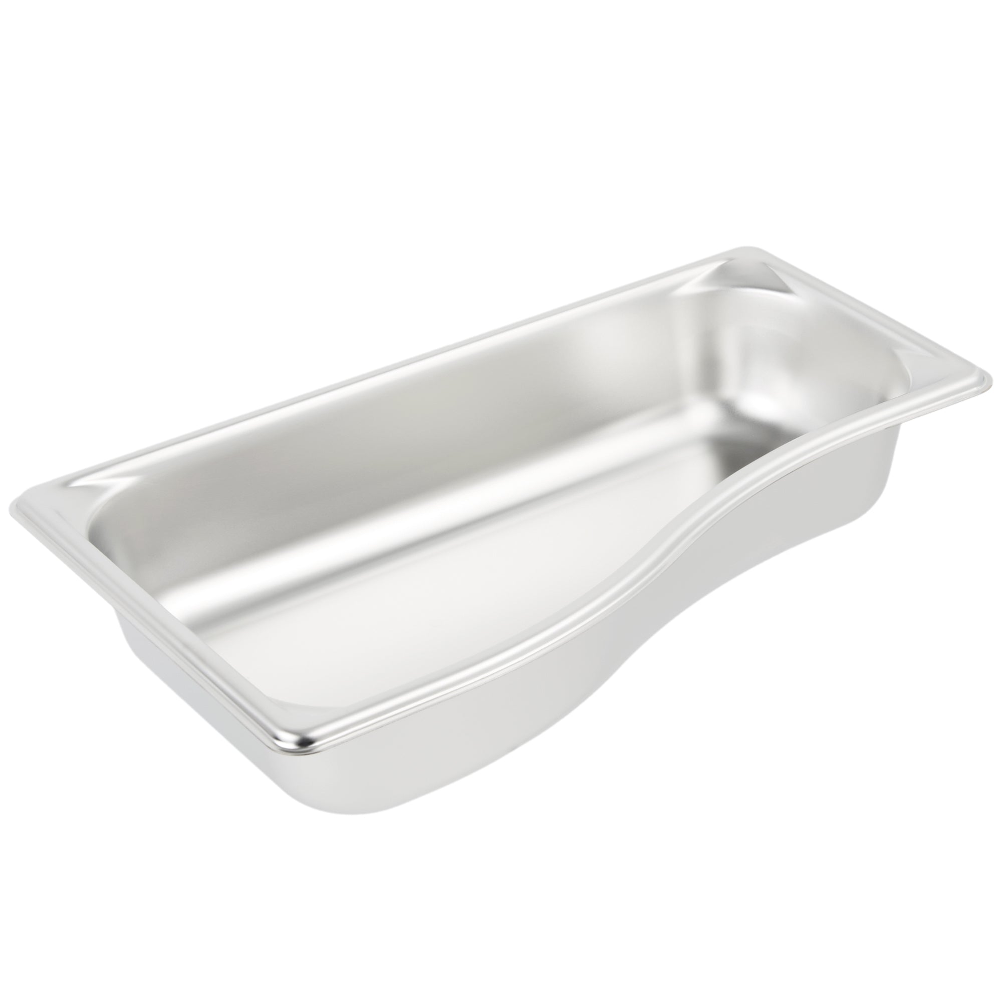 Third-size 2 ½-inch-deep Super Pan® stainless steel super shape outer wild pan