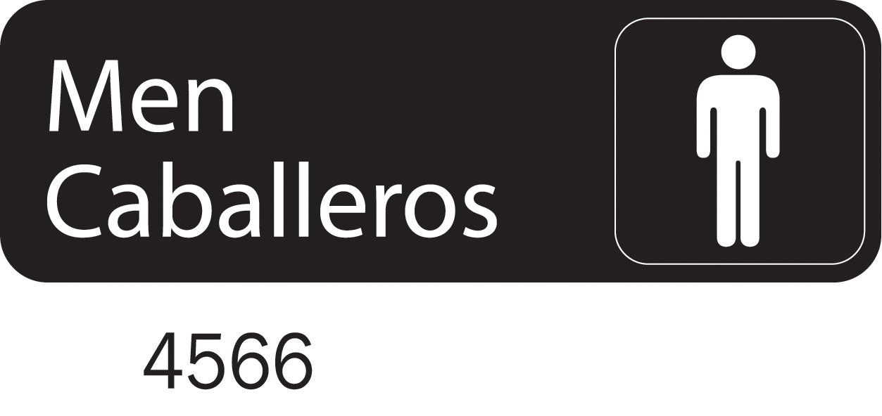 Foreign Language Symbol Signs - Men/Caballeros