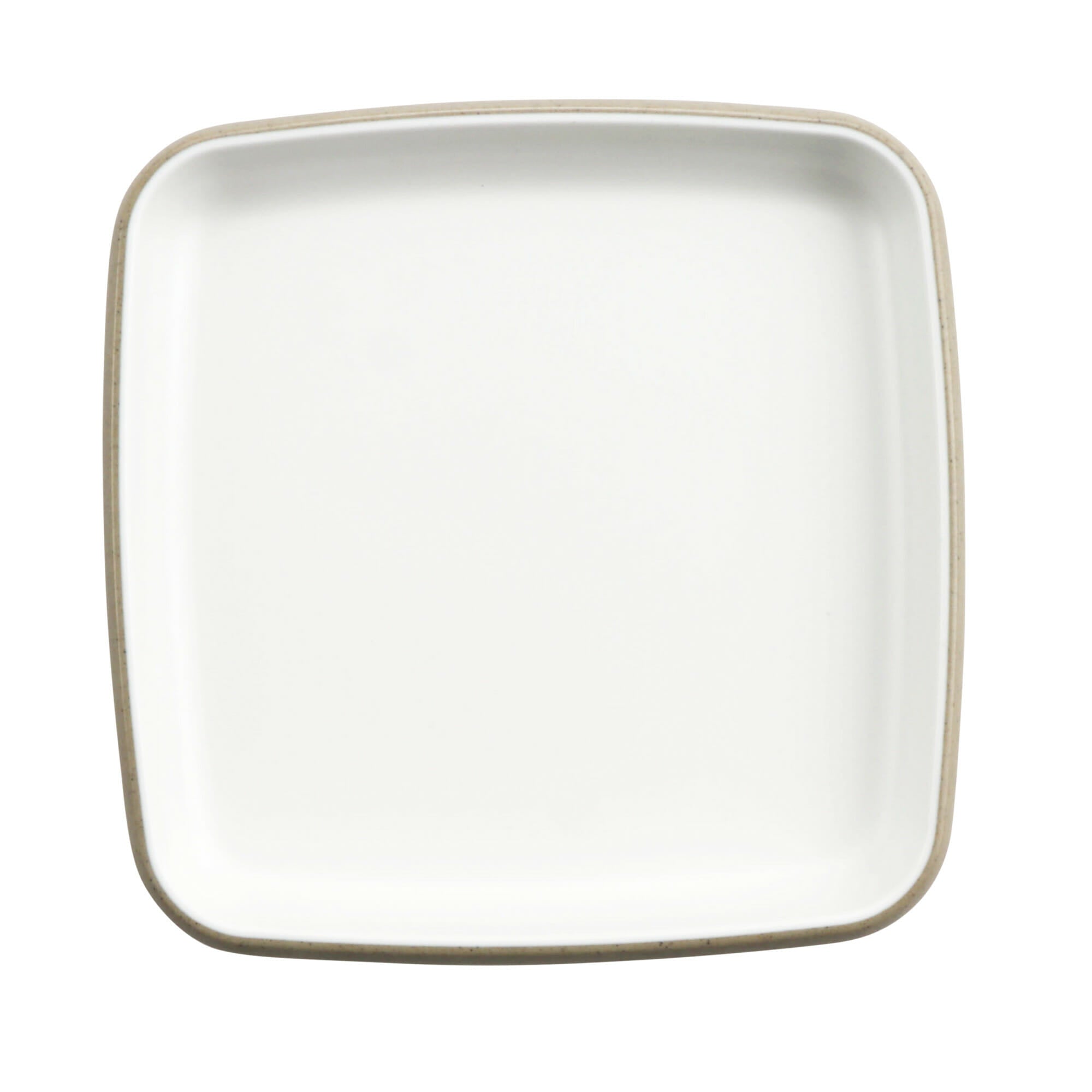 Cheforward Hatch 6.5" Square Melamine Plate, Touch of Honey/Sandstone