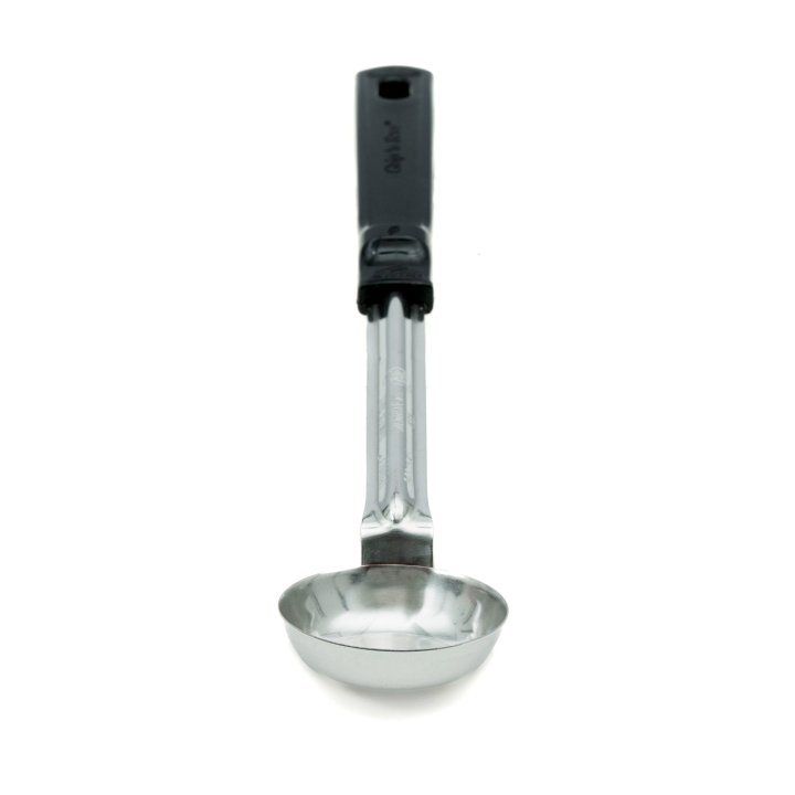 1 oz. Spoodle, Solid Stainless Steel with Black Handle