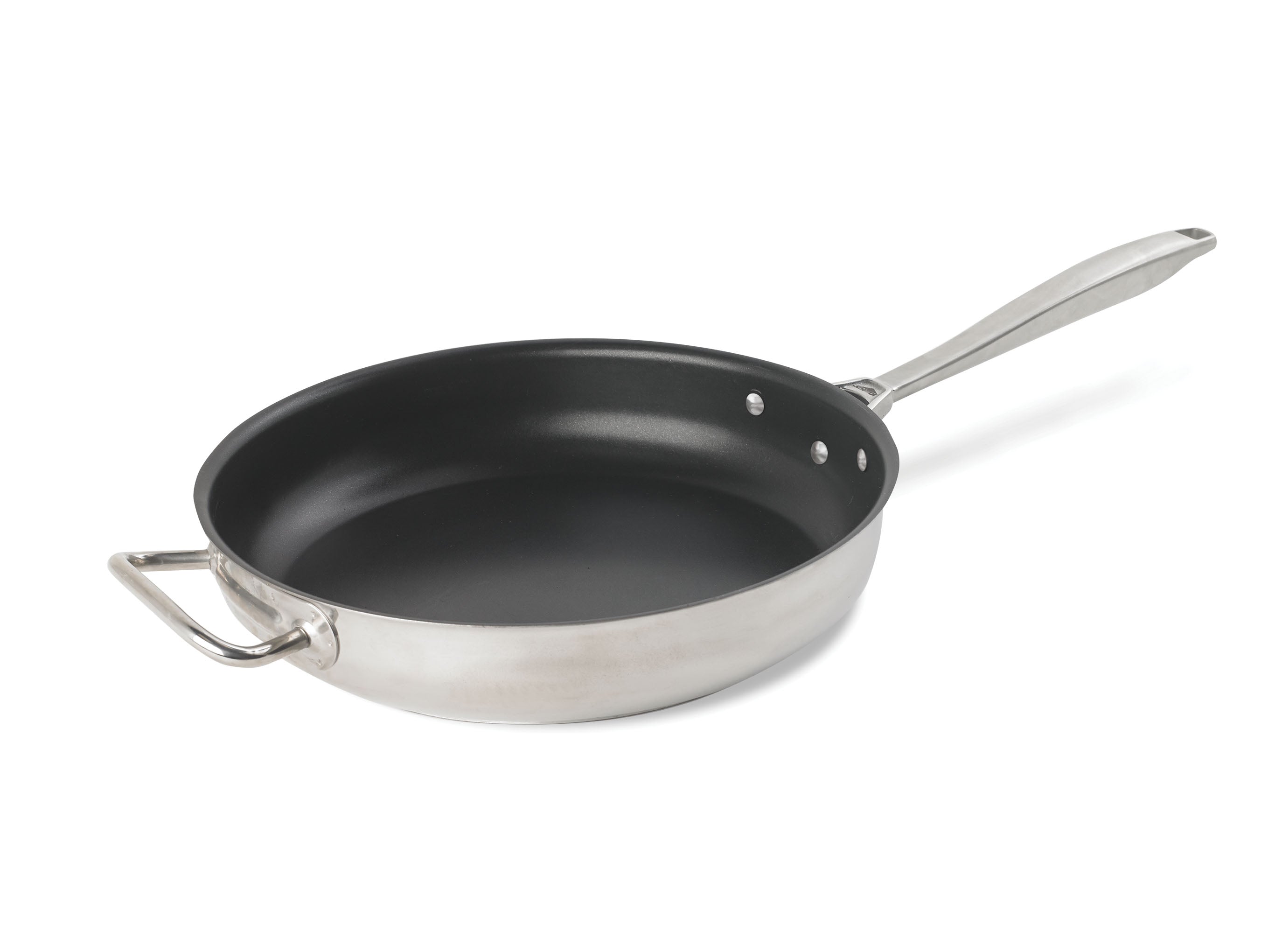 Intrigue® Stainless Steel Fry Pans with CeramiGuard® II Non-Stick Finish