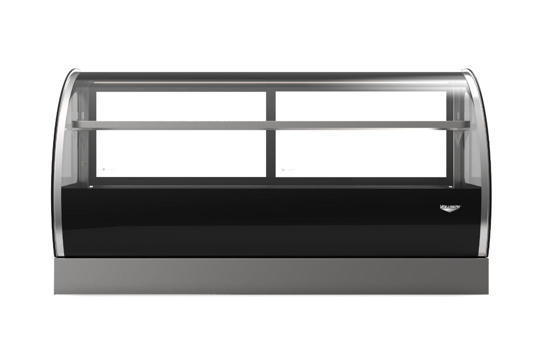 60-Inch-Wide 120-Volt Curved-Front Countertop Heated Deli Display Case with Rear Access