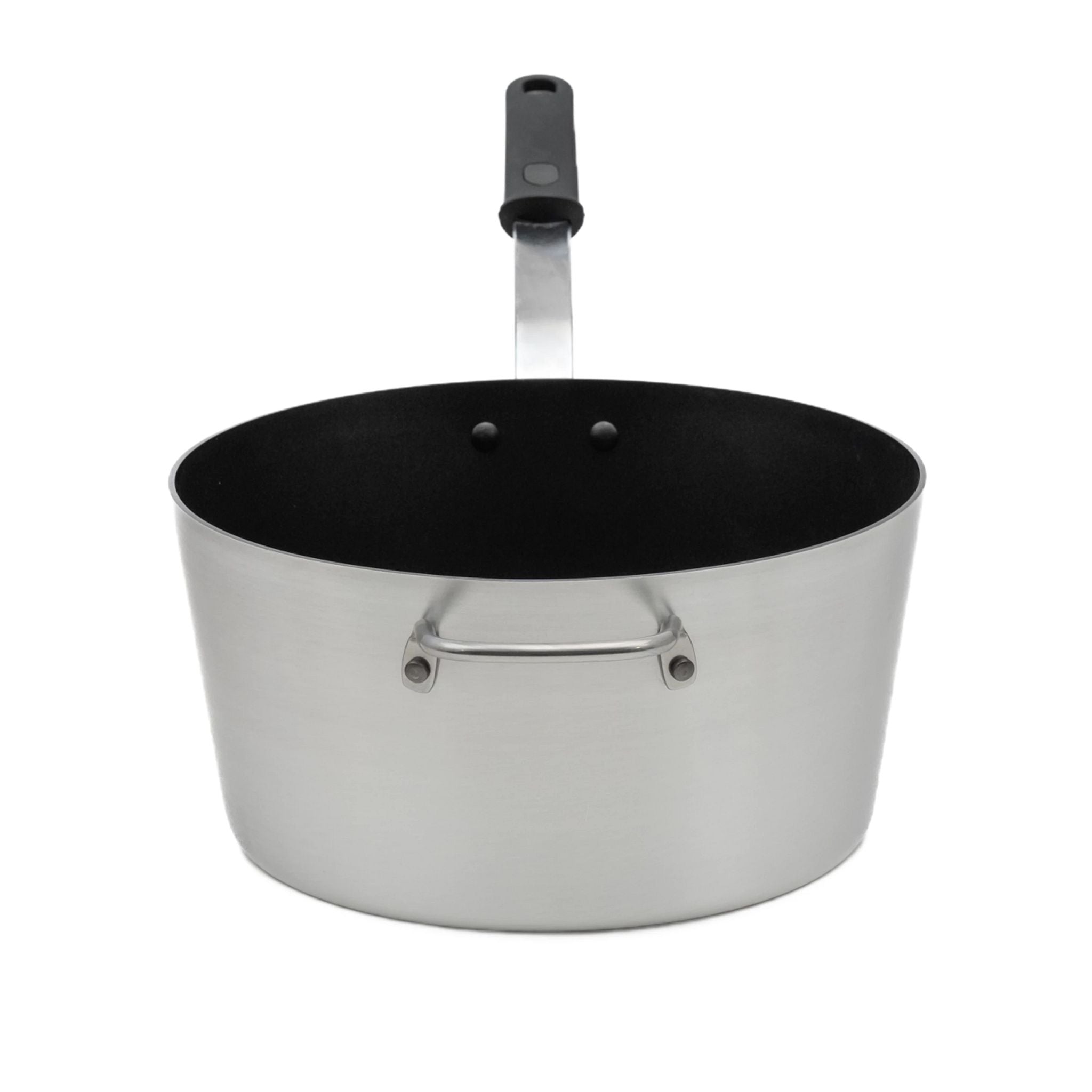 10-Quart Wear-Ever® Tapered Aluminum Saucepan with Steelcoat X3™ Nonstick Coating and Silicone Handle