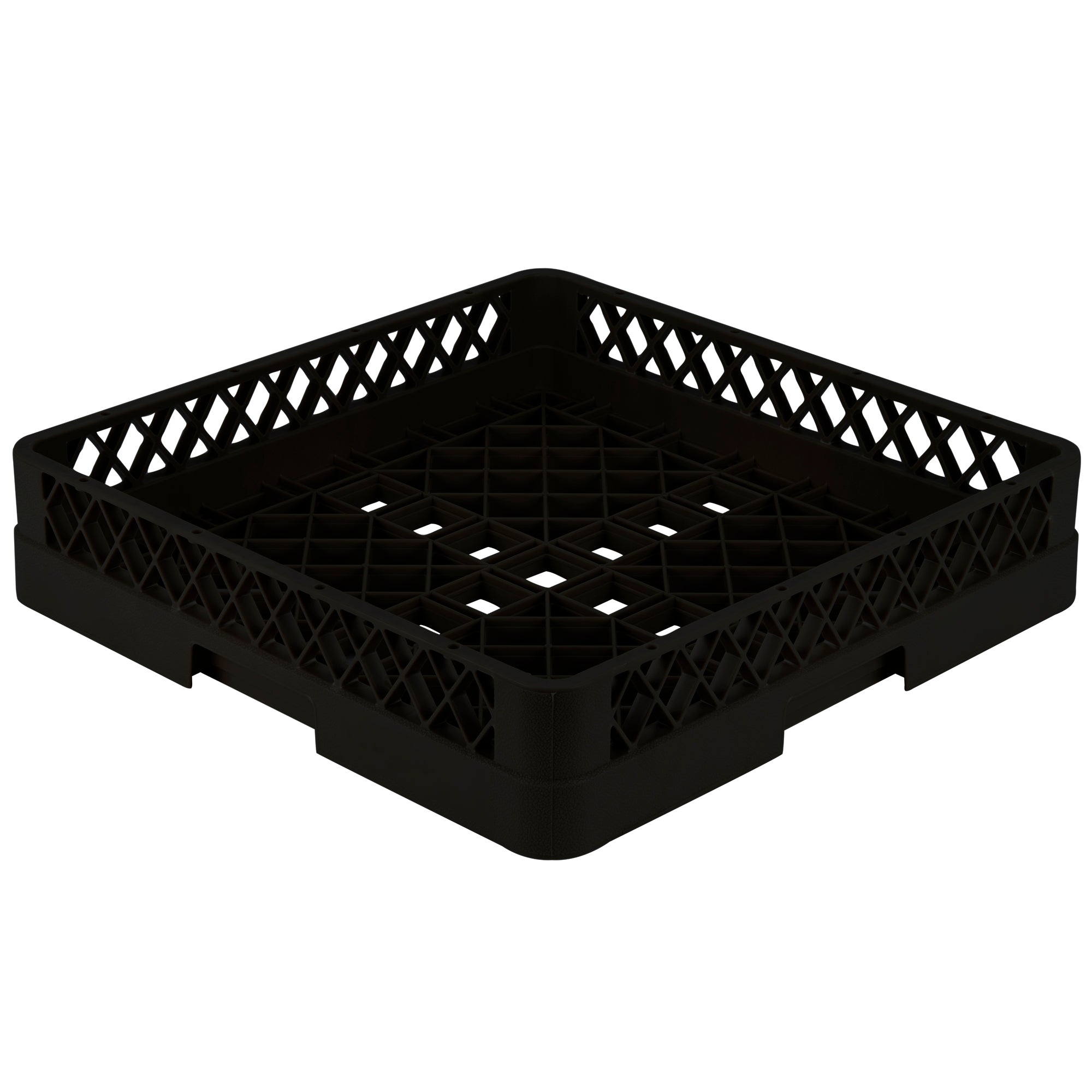 Square Traex® Full-Size Open Rack in Black