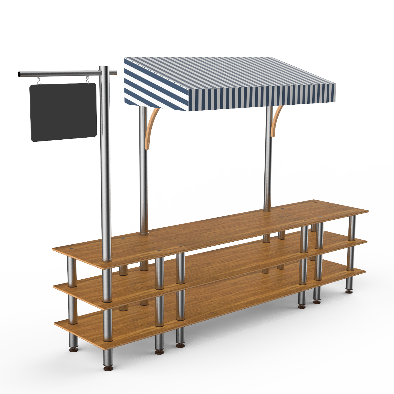 Bazaar Action Station L 130.0" W 33.0" Modular