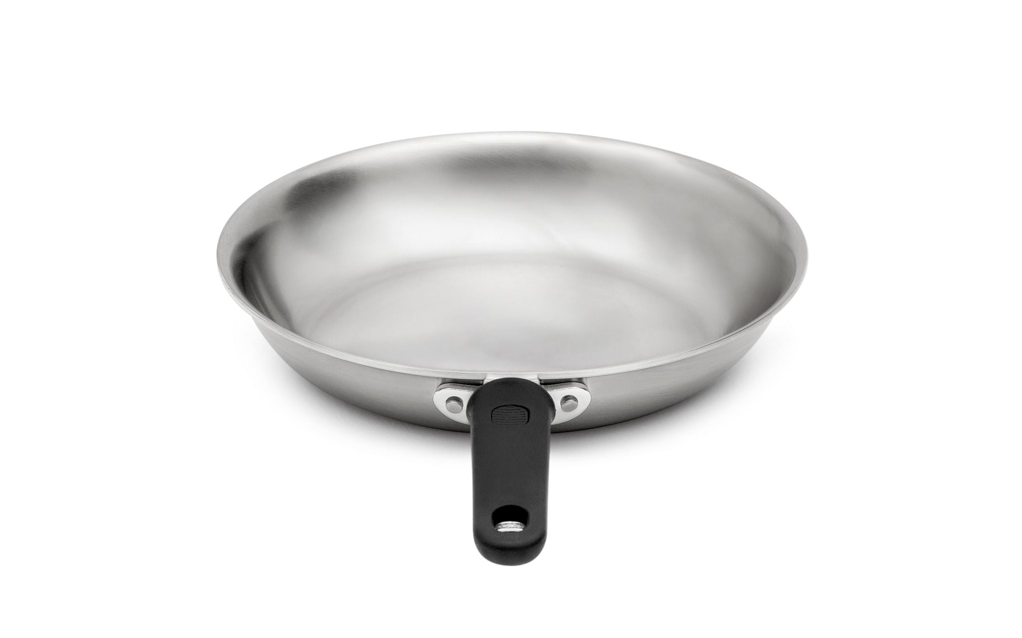 14-Inch Tribute® 3-Ply Fry Pan with Natural Finish and Silicone Handle