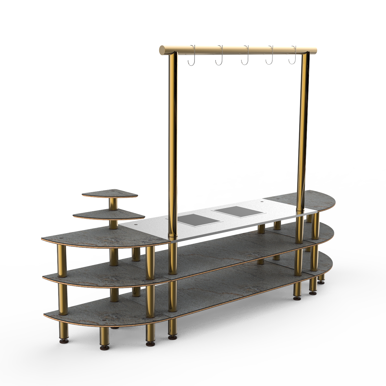 Streamline Arch Induction Station L 130.0" W 29.5" Modular