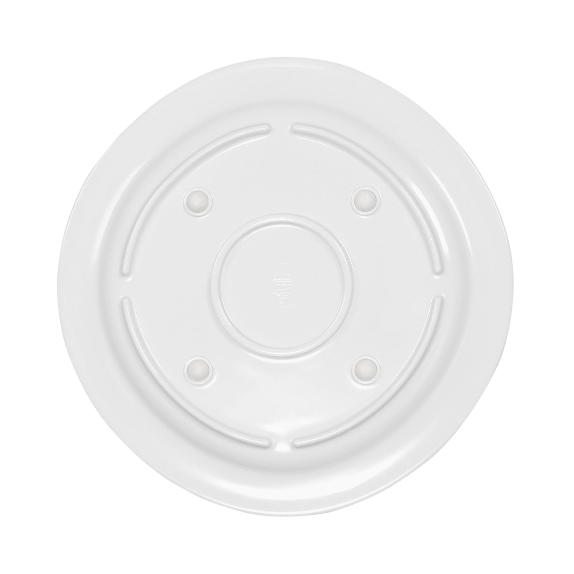 Elite Global Solutions Venetian 12" Almost Round Plate, Display White