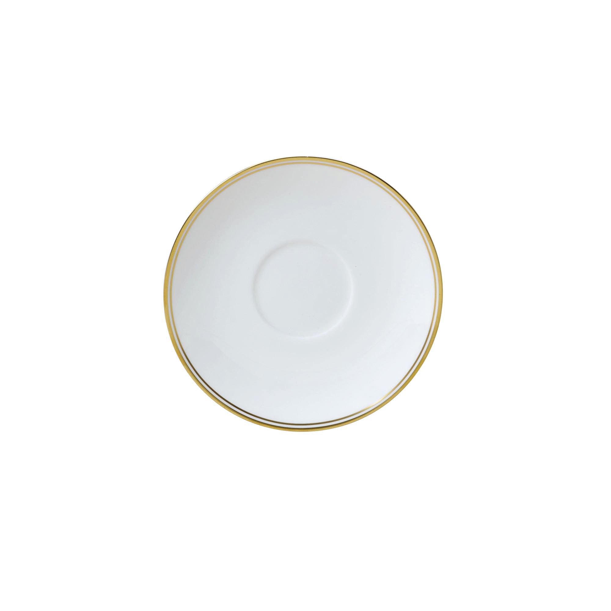 Tea Saucer/Soup Stand 6.33" Dia. Burnished Gold