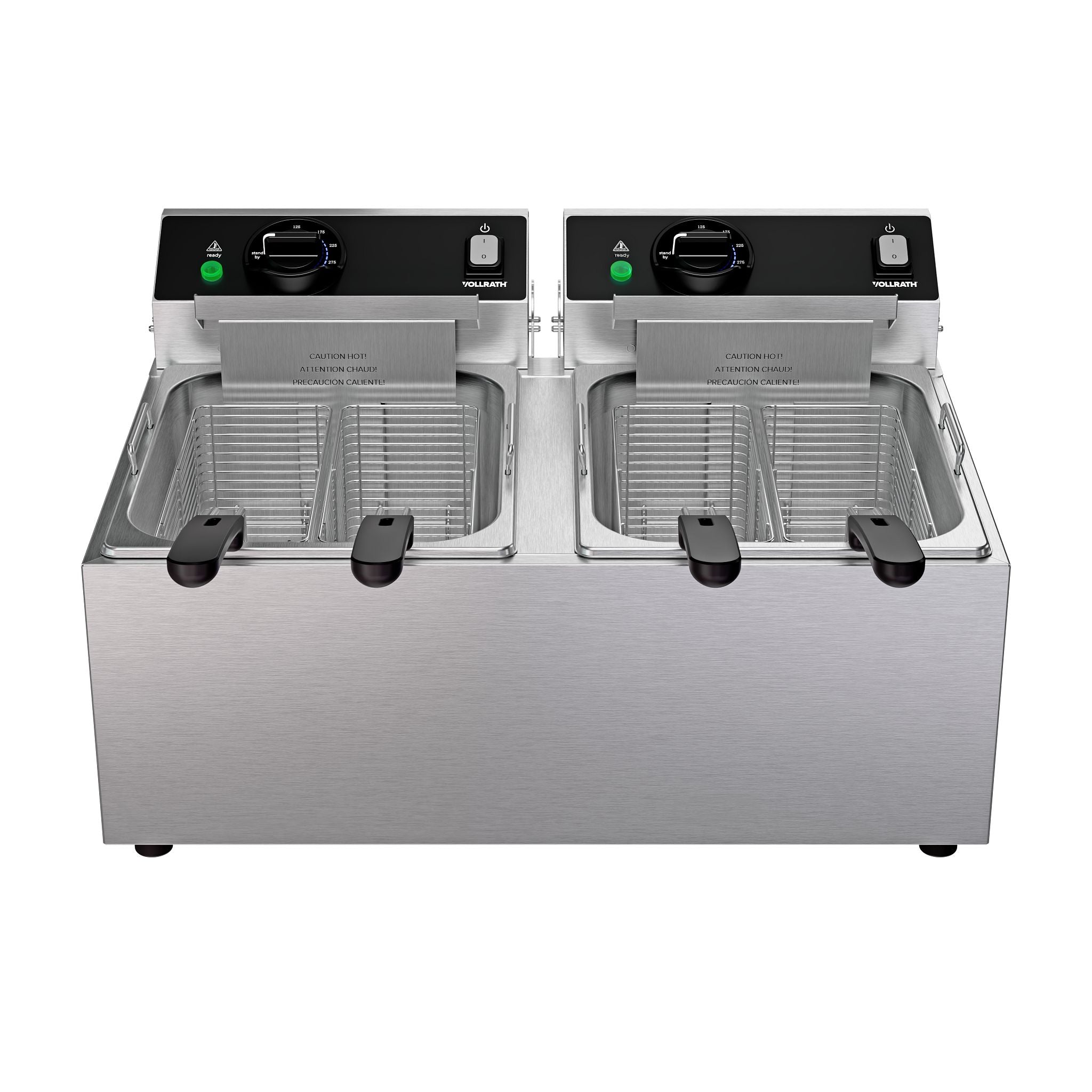 208-240-Volt 10 Lb. Standard-Duty Double-Well Countertop Fryer - Canada