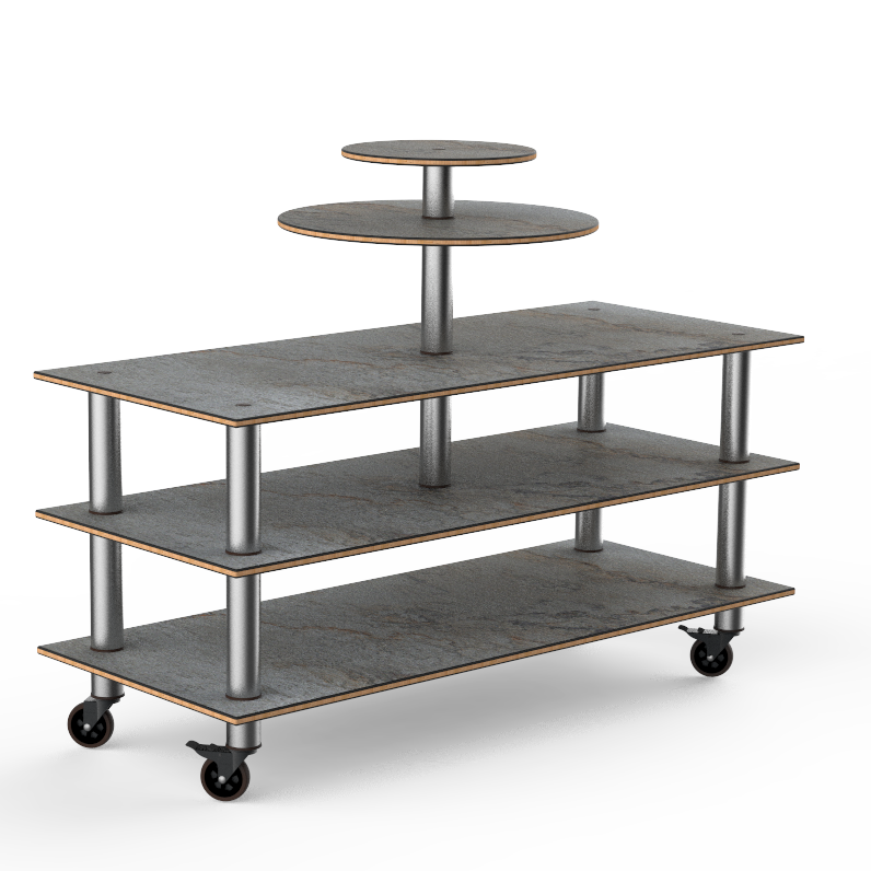 Multi Purpose Display Station L 75.0" W 29.5" Modular