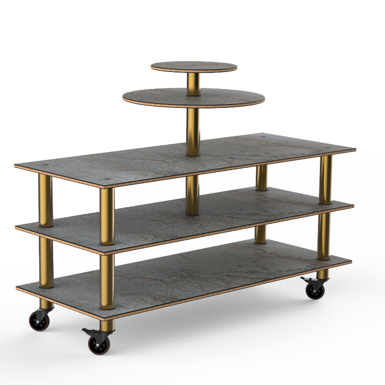 Multi-Purpose Display Station L 75.0" W 29.5" Modular