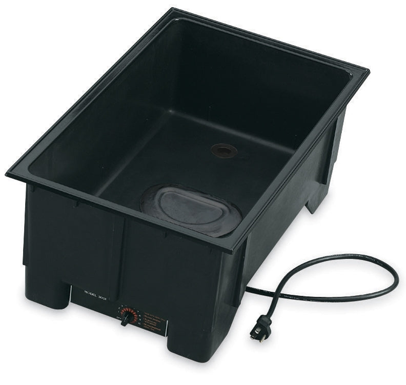120 Volt One-Well Full-Size Cayenne® Drop-In Food Warmer with Drain and Unit-Mounted Control Panel