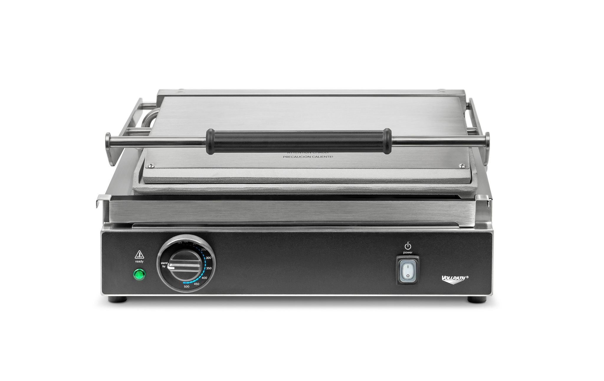 120-Volt Super-Size Panini Sandwich Grill with Aluminum Flat Plates and Nema 5-15p Plug