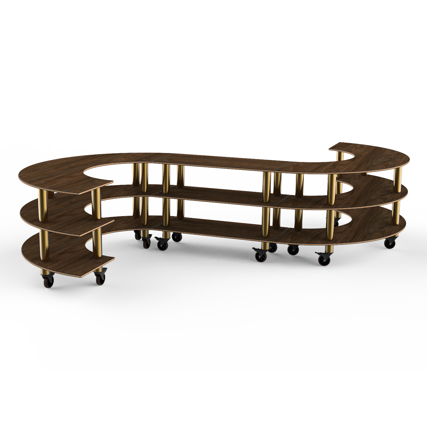 Medium S Buffet Station L 129.0" W 171.0" Modular