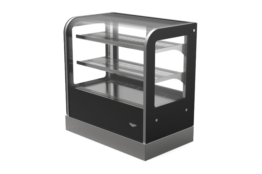 36-Inch-Wide 120-Volt Cubed-Front Countertop Heated Deli Display Case with Rear Access