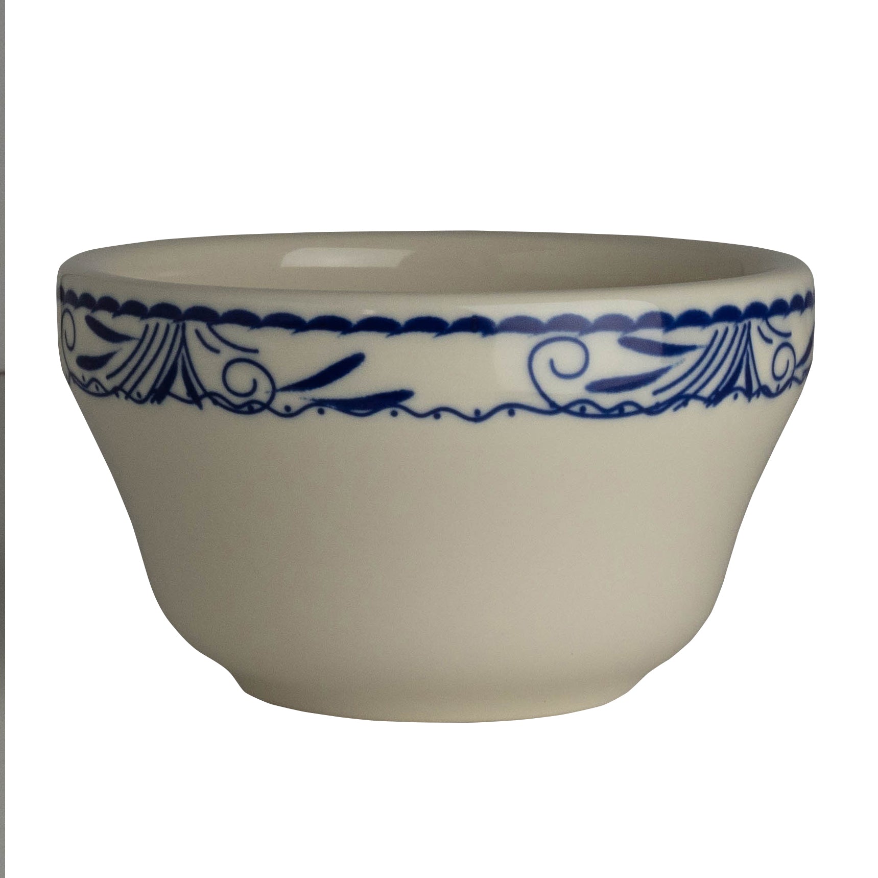 Unhandled Bouillon L 3.87" W 2.25" (7.25 Oz) Blue Mex
