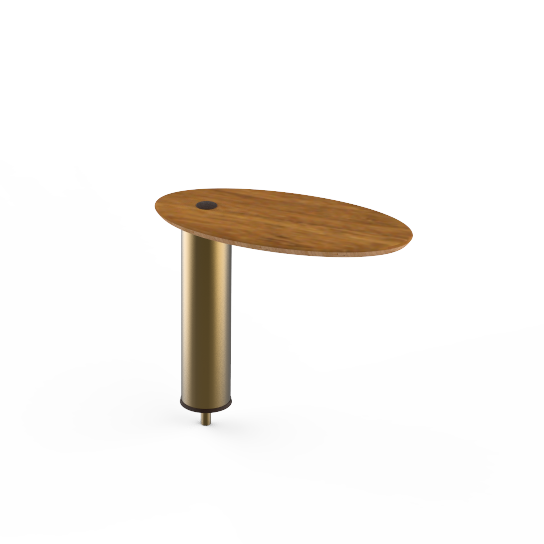 Small Oval High Display Shelf L 16.0" W 8.0" Modular