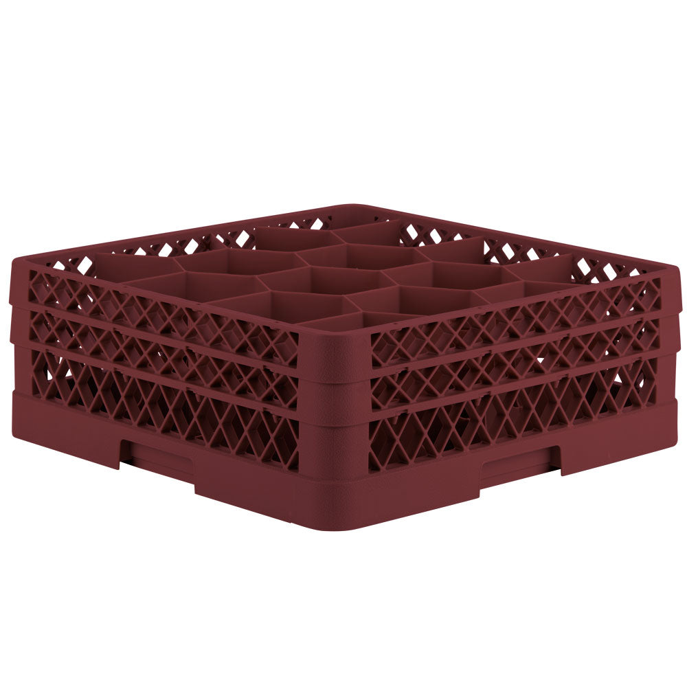 Traex® Full-Size Rack Max® Compartment Racks with two extenders in Burgundy