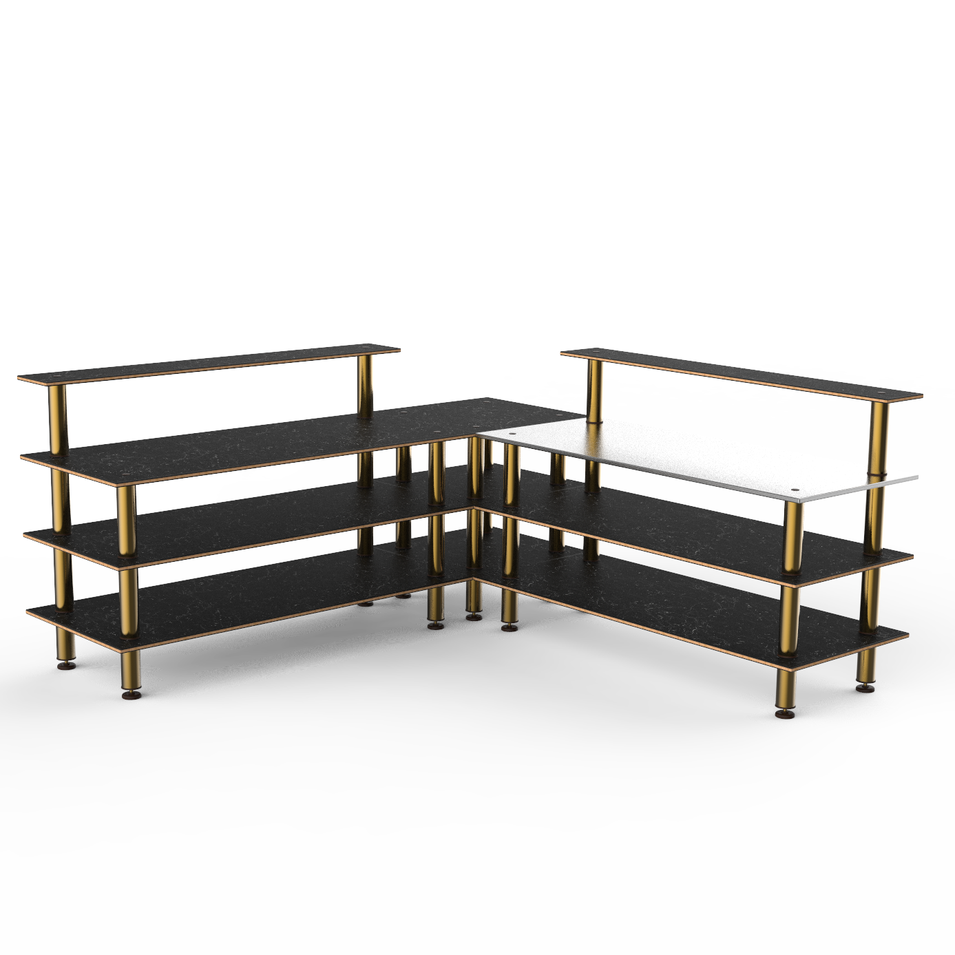 Pro Corner Station L 100.5" W 100.5" Modular