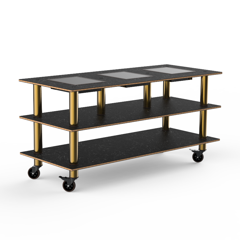Triple Warming Station L 71.0" W 29.5" Modular