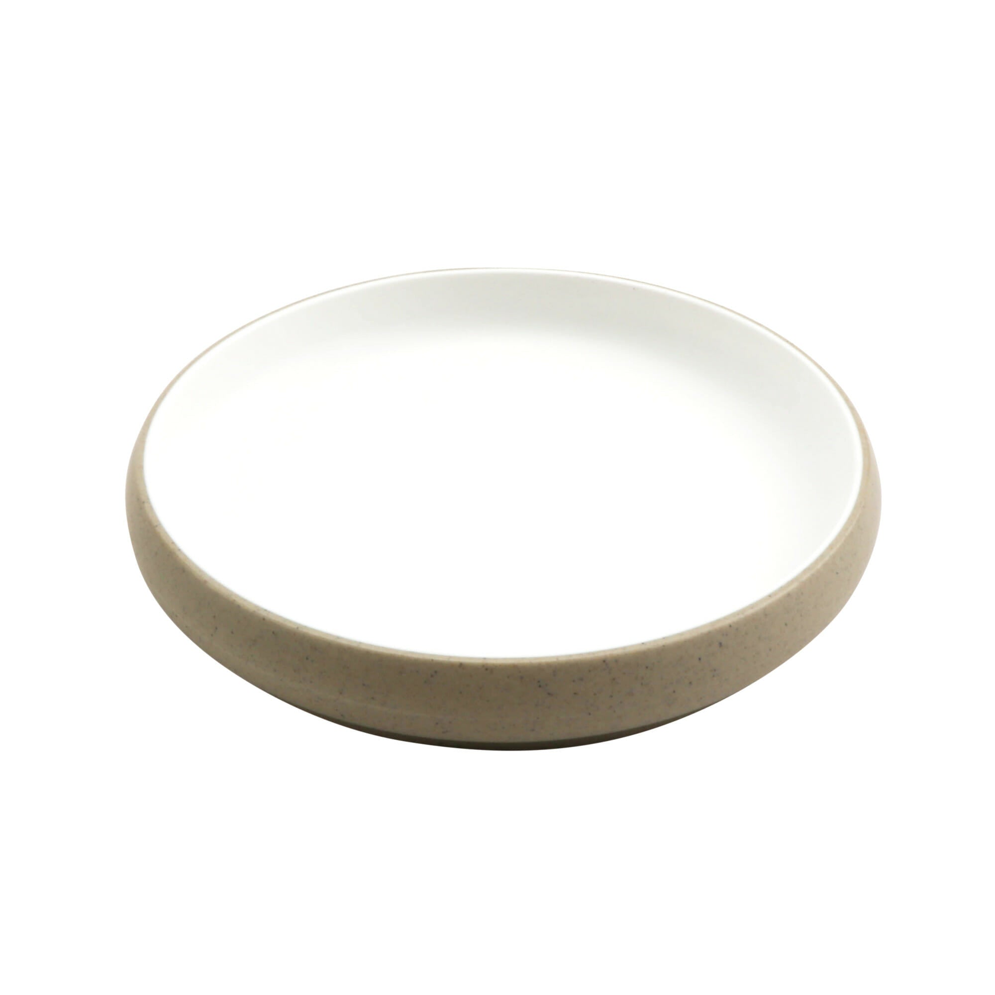Cheforward Hatch 6.5" Round Melamine Plate, Touch of Honey/Sandstone