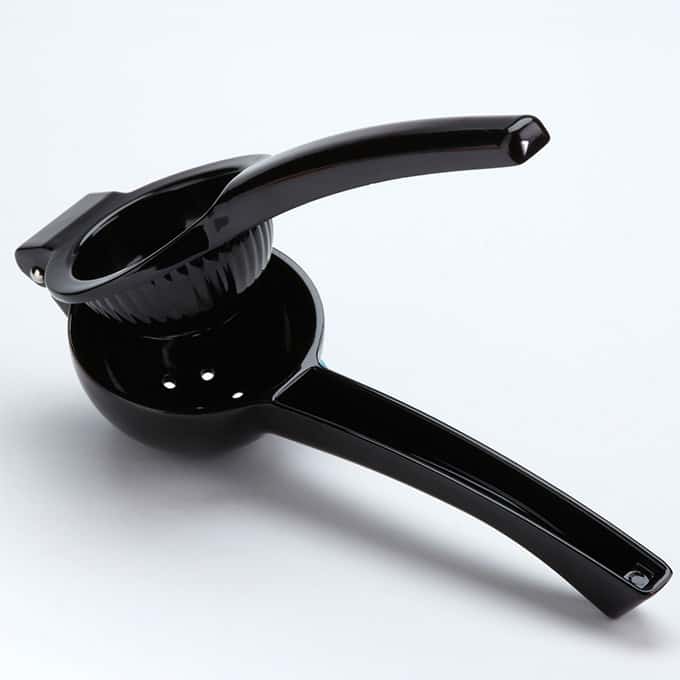 Metal Lemon Squeezer, Black Lacquered Finish