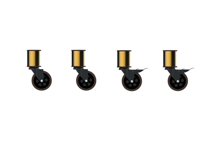 Casters With Segment Adaptor Modular