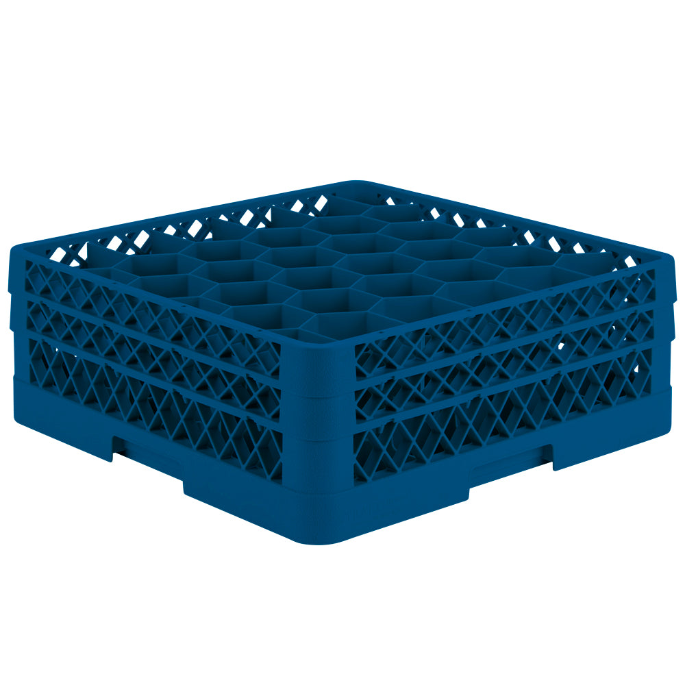 Traex® Full-Size Rack Max® 30 compartment rack with two extenders in Royal Blue