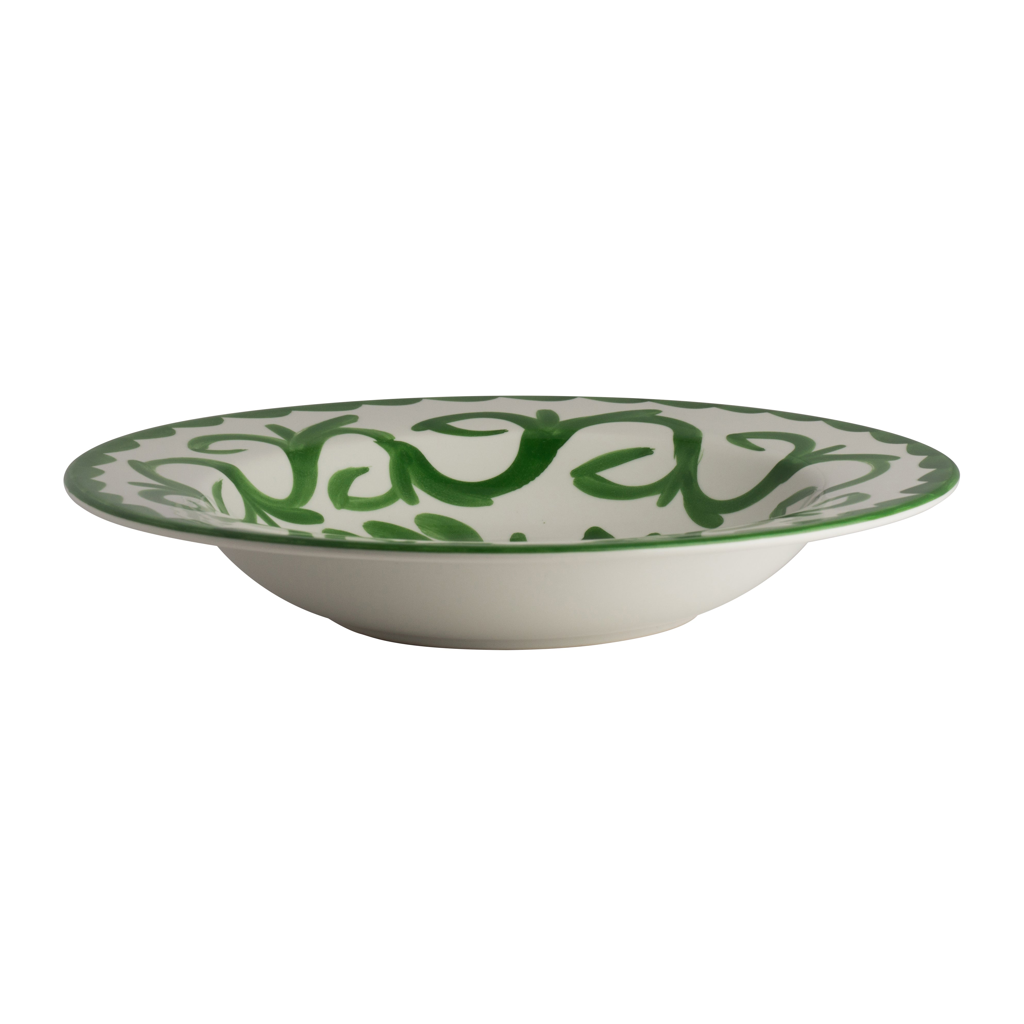 Rolled Edge Pasta Bowl 11.75" Dia. (26.0 Oz) Puebla Palm