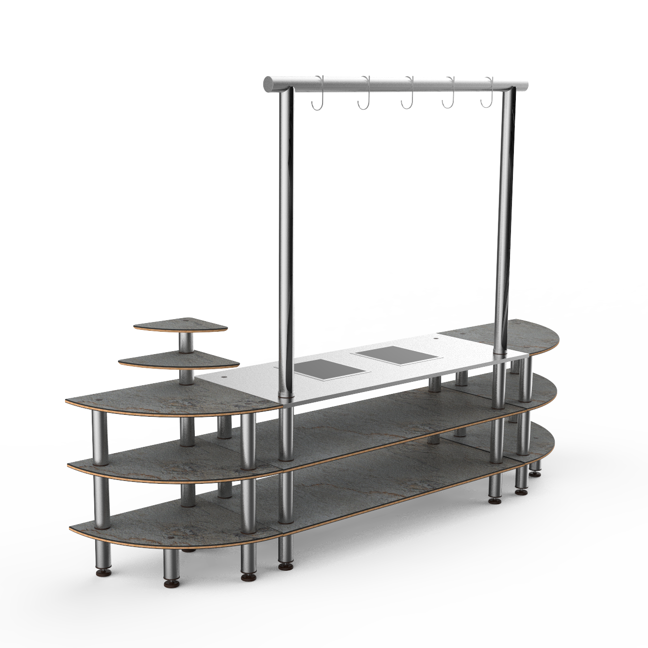 Streamline Arch Induction Station L 130.0" W 29.5" Modular