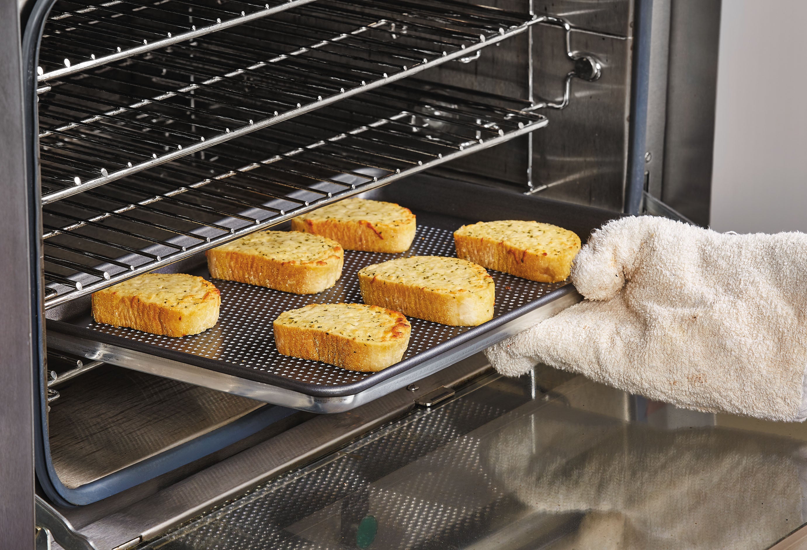Half-Size Wear-Ever® Perforated Aluminum Sheet Pan with Nonstick Coating