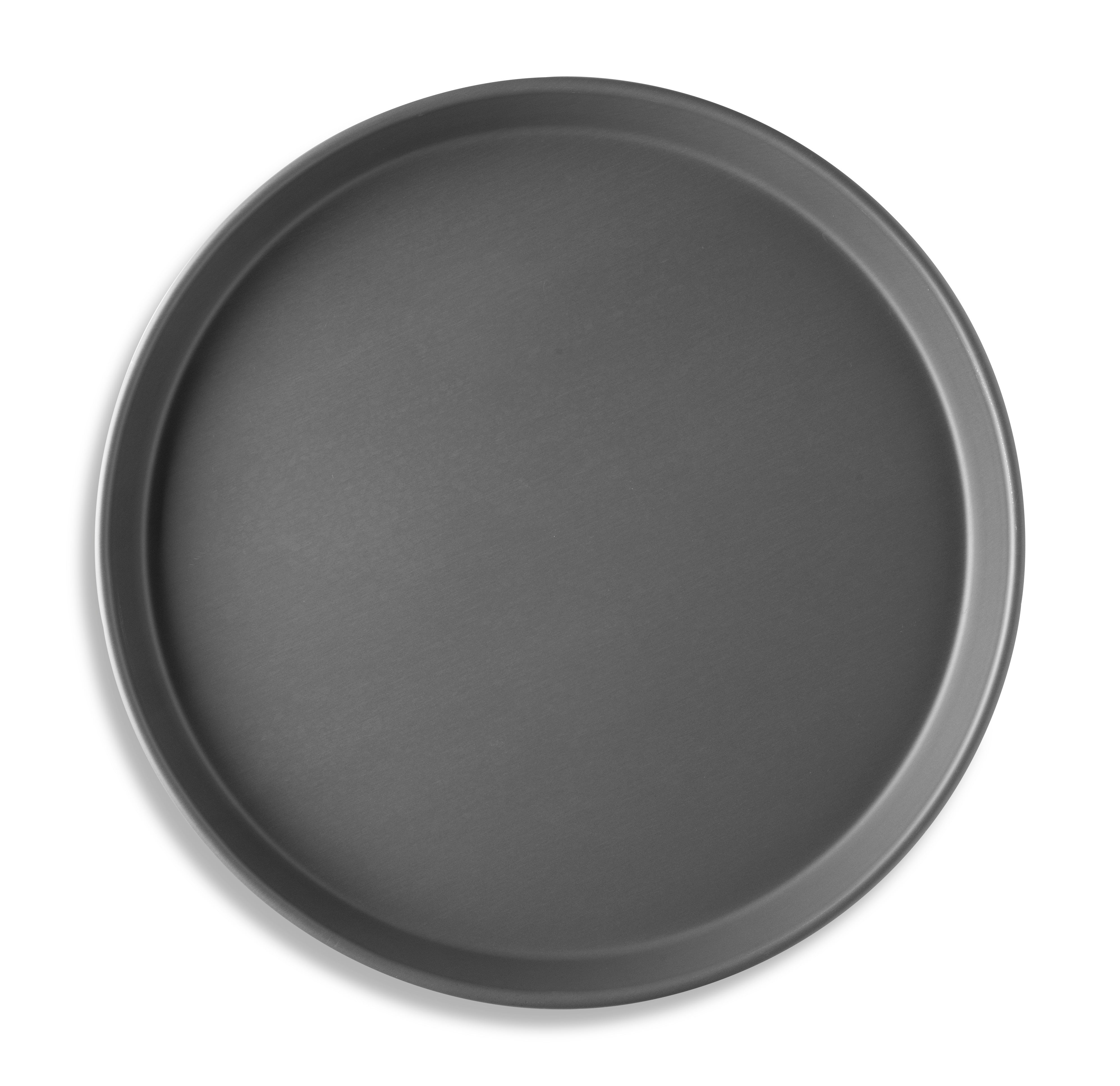 16.64" Solid Tapered Deep Dish Pizza Pan with Hard Coat Anodized Finish