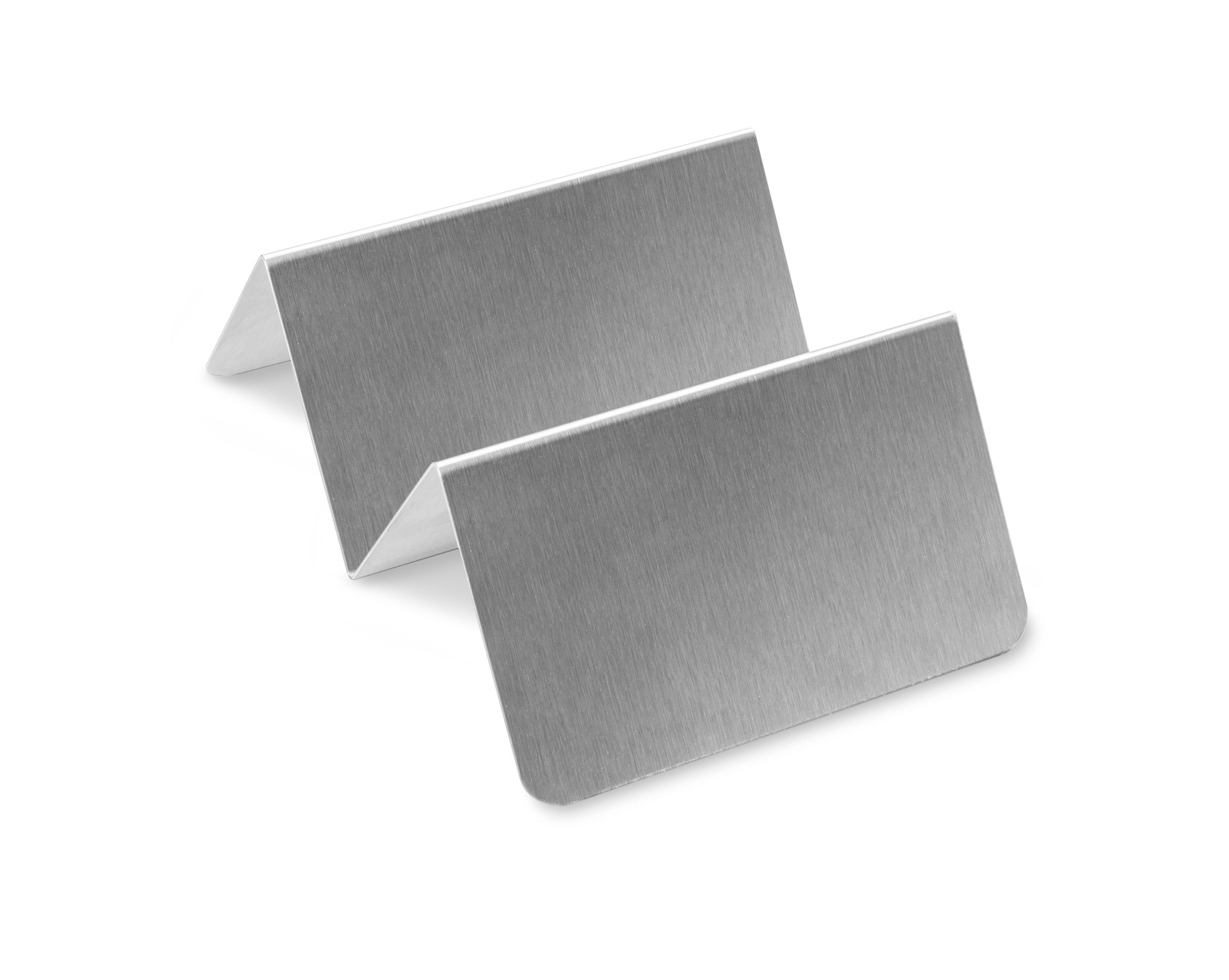 One- or Two-Compartment Stainless Steel Taco Tray In Satin Finish