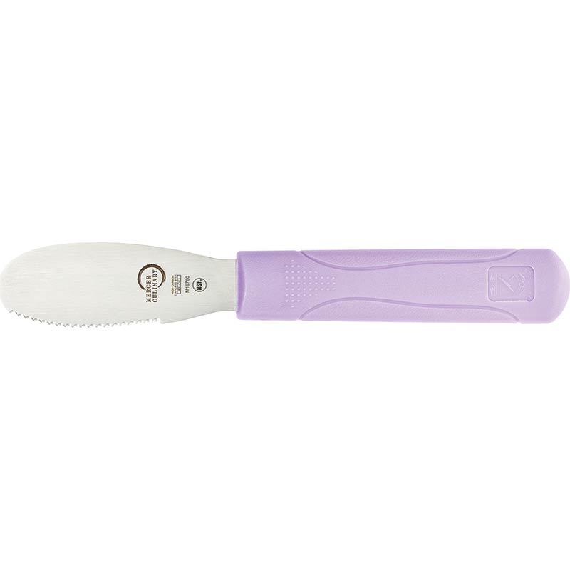 3-1/2" Millennia® Spreader, Wavy Edge Japanese Steel Blade, Polypropylene Handle, Purple