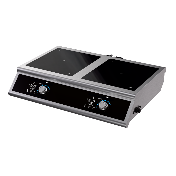 Side-by-side dual countertop induction range, 2900-watt