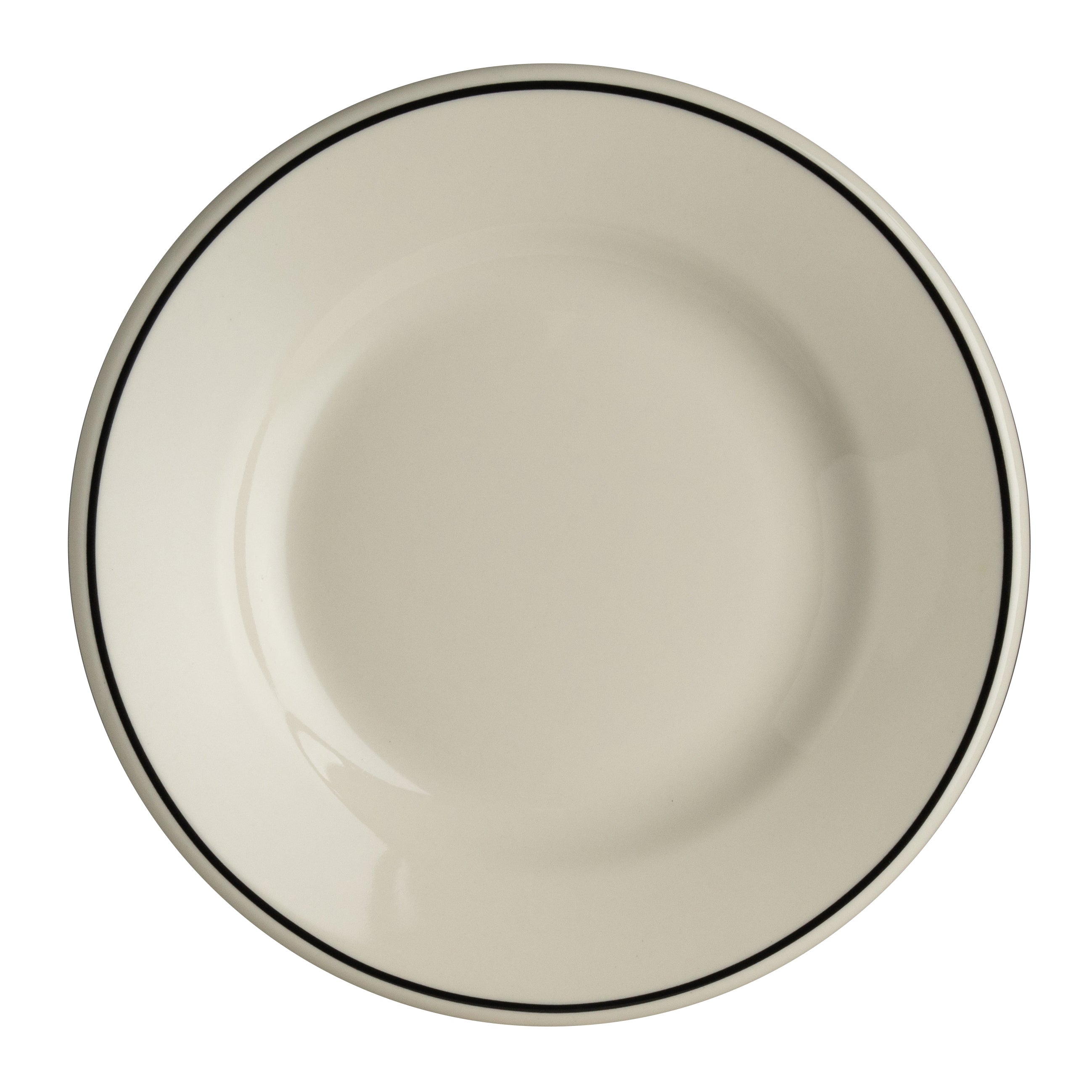 Plate Re 6.25" Dia. Black Line