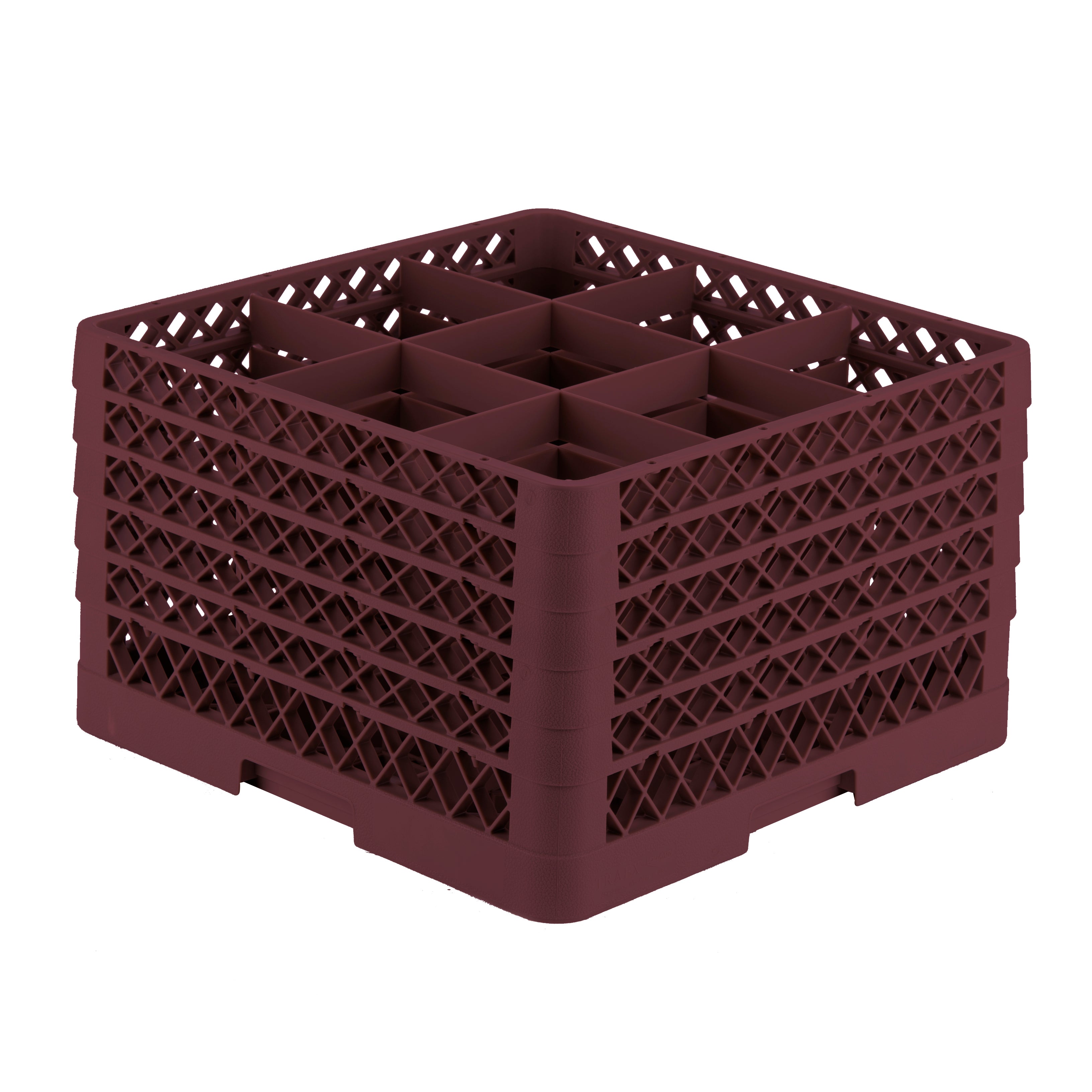 9-Compartment Square Traex® Full Size Compartment Racks