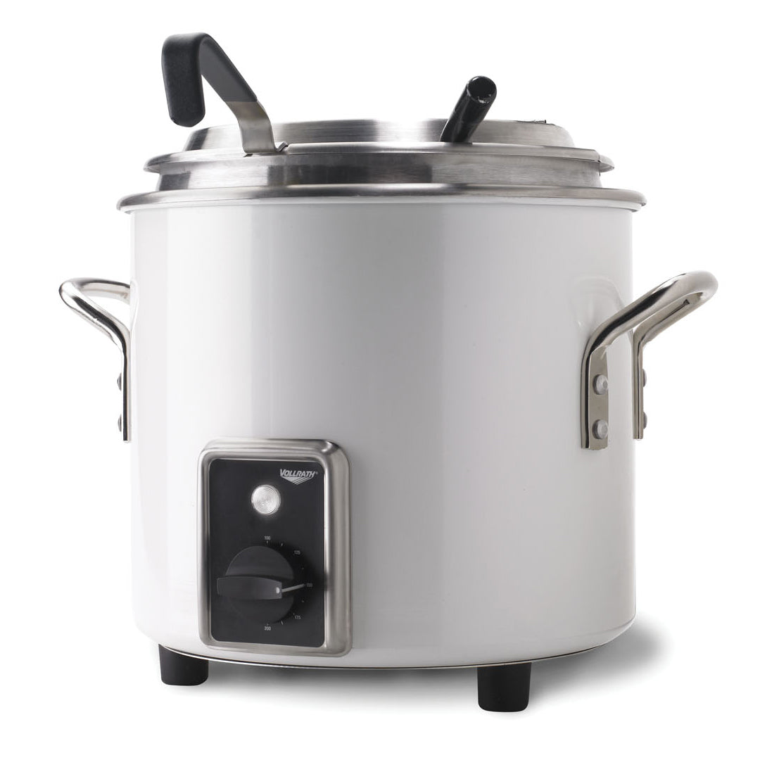 7-quart 120-volt retro stockpot rethermalizer in pearl white