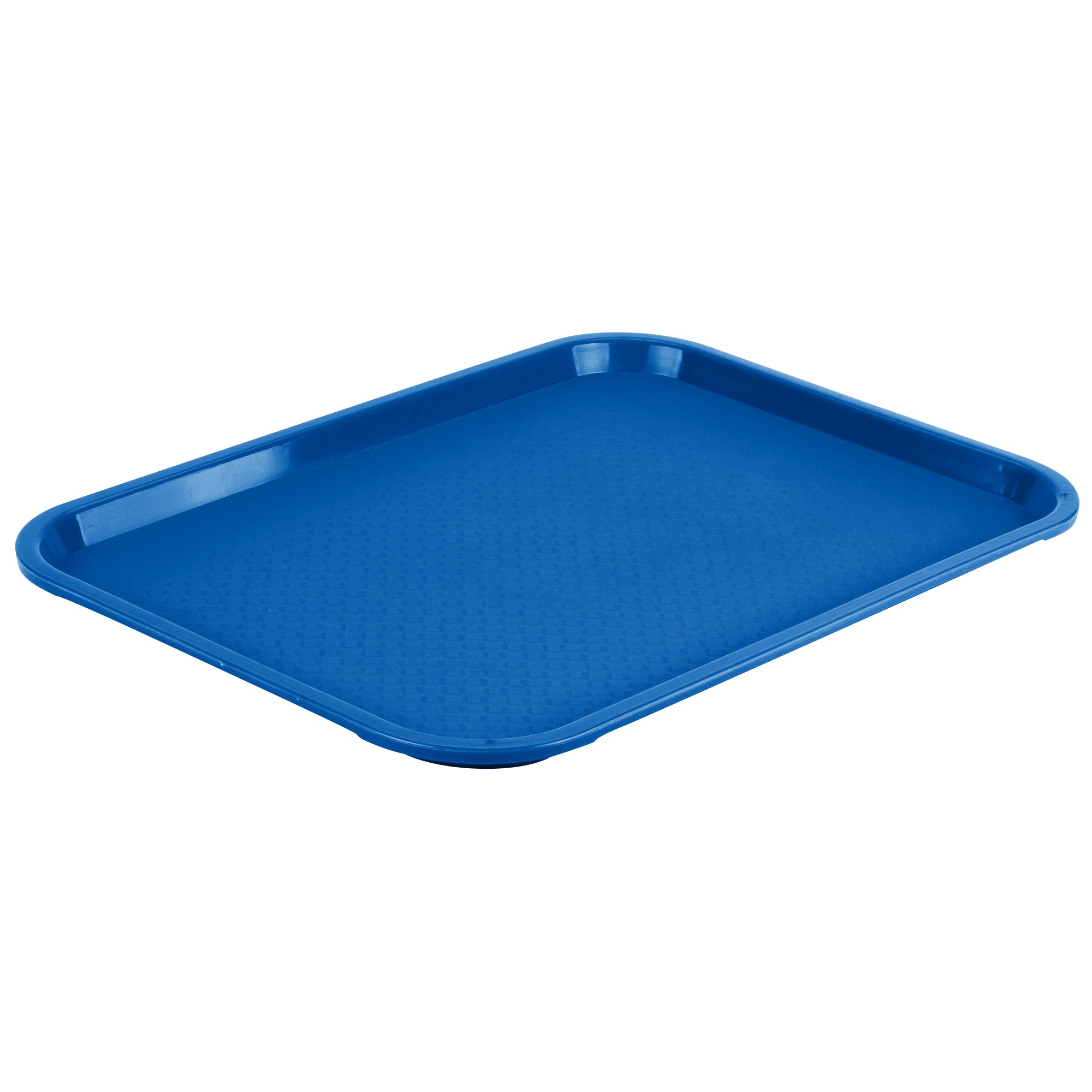 12" x 16" Polypropylene Fast Food Tray in Royal Blue