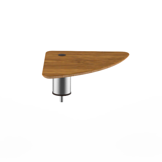 Small Triangle Low Display Shelf L 14.0" W 14.0" Modular