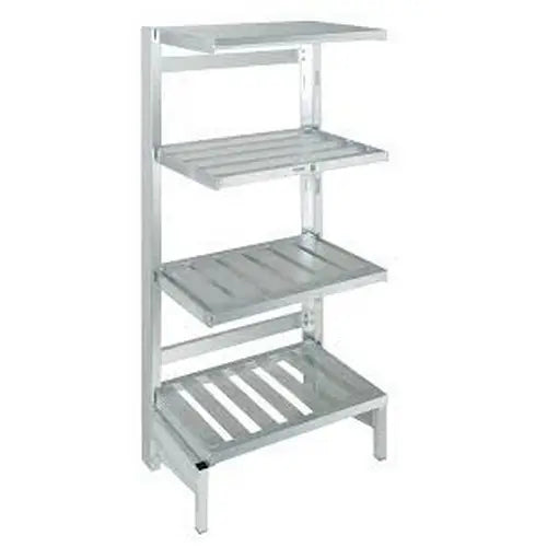 20" x 48" Cantilever Style Aluminum Tubular 4-Shelf Kit