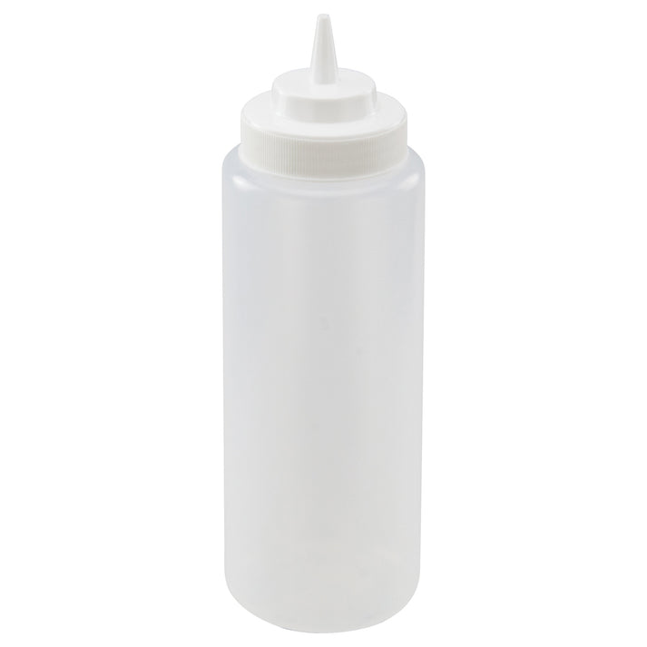 32 oz. Clear Wide Mouth Squeeze Bottle