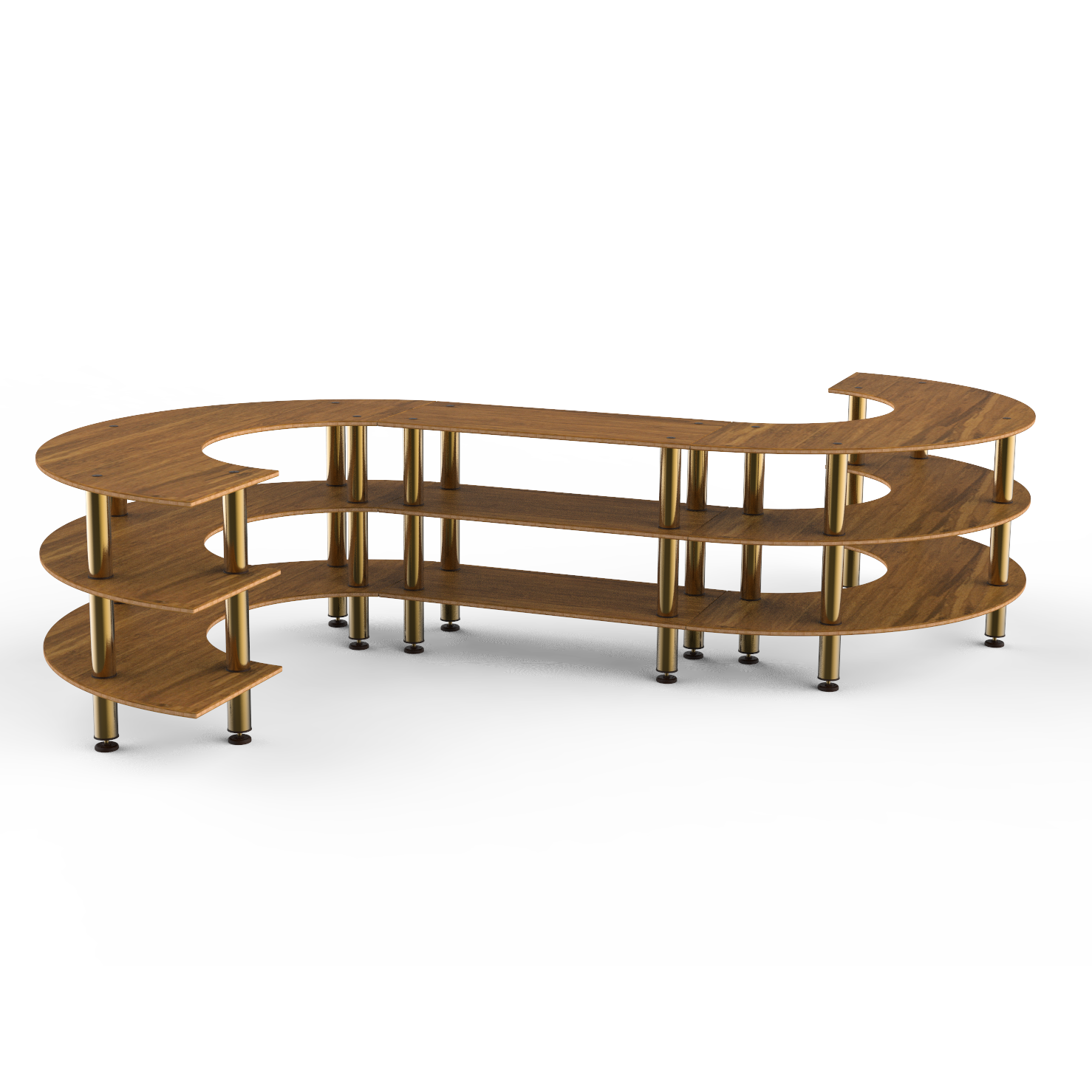 Medium S Buffet Station L 129.0" W 141.0" Modular
