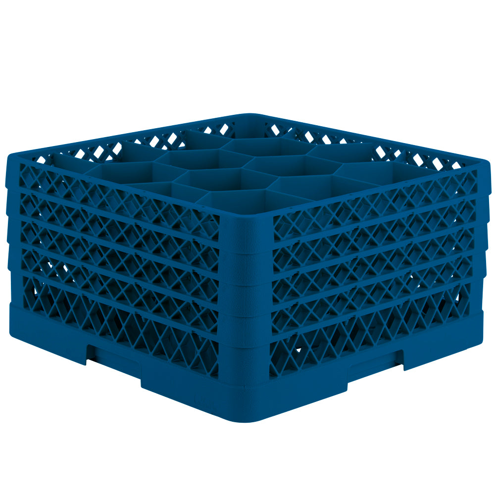Traex® Full-Size Rack Max® Compartment Racks with four extenders in Royal Blue