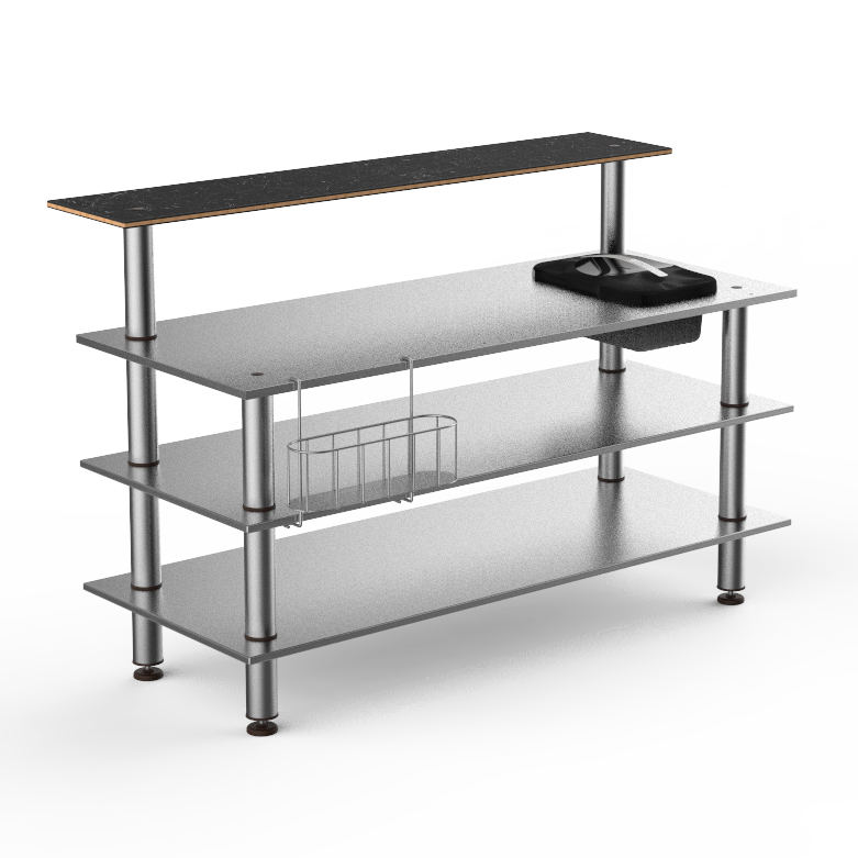 Pro Bar Station L 71.0" W 34.5" Modular