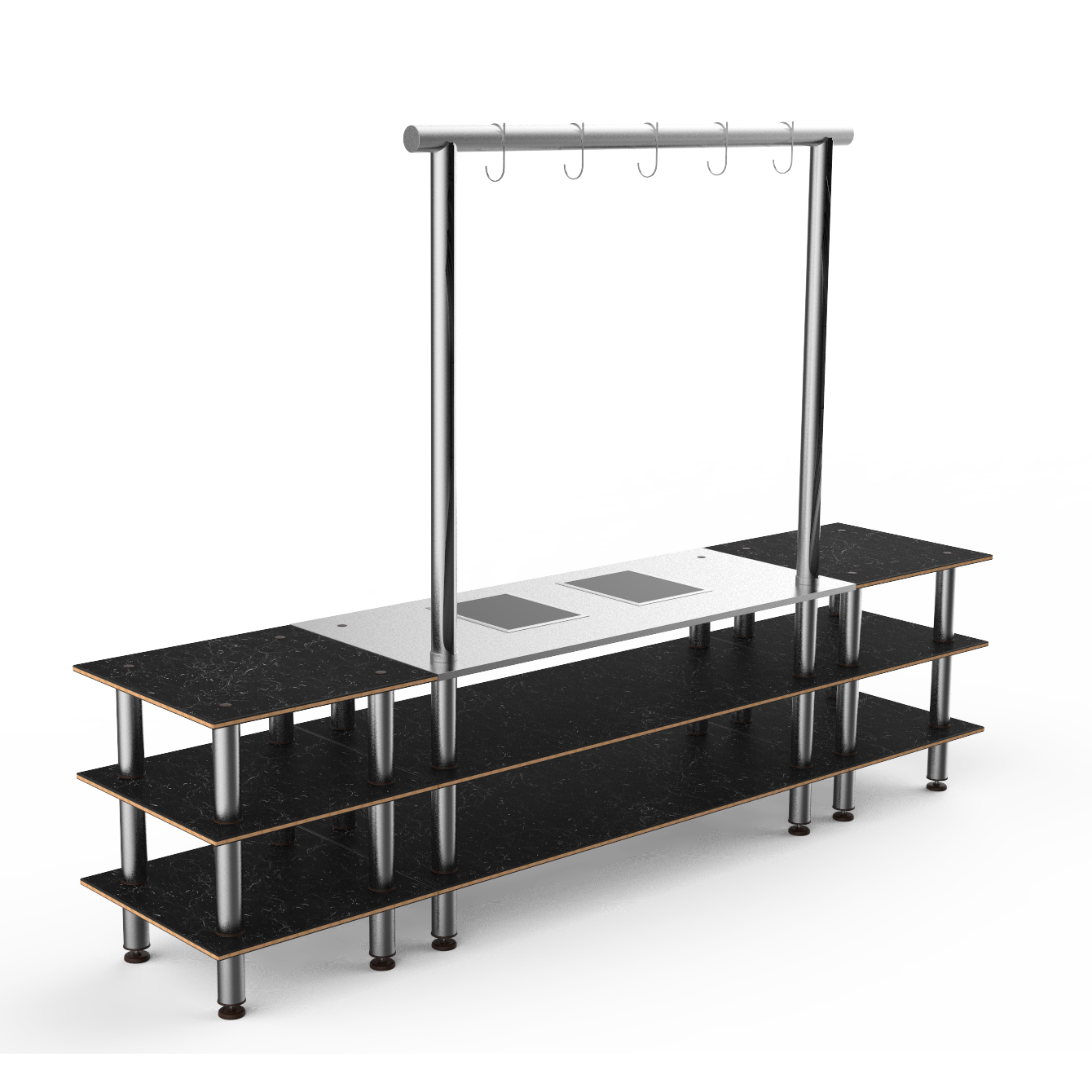 Large Arch Induction Station L 130.0" W 29.5" Modular