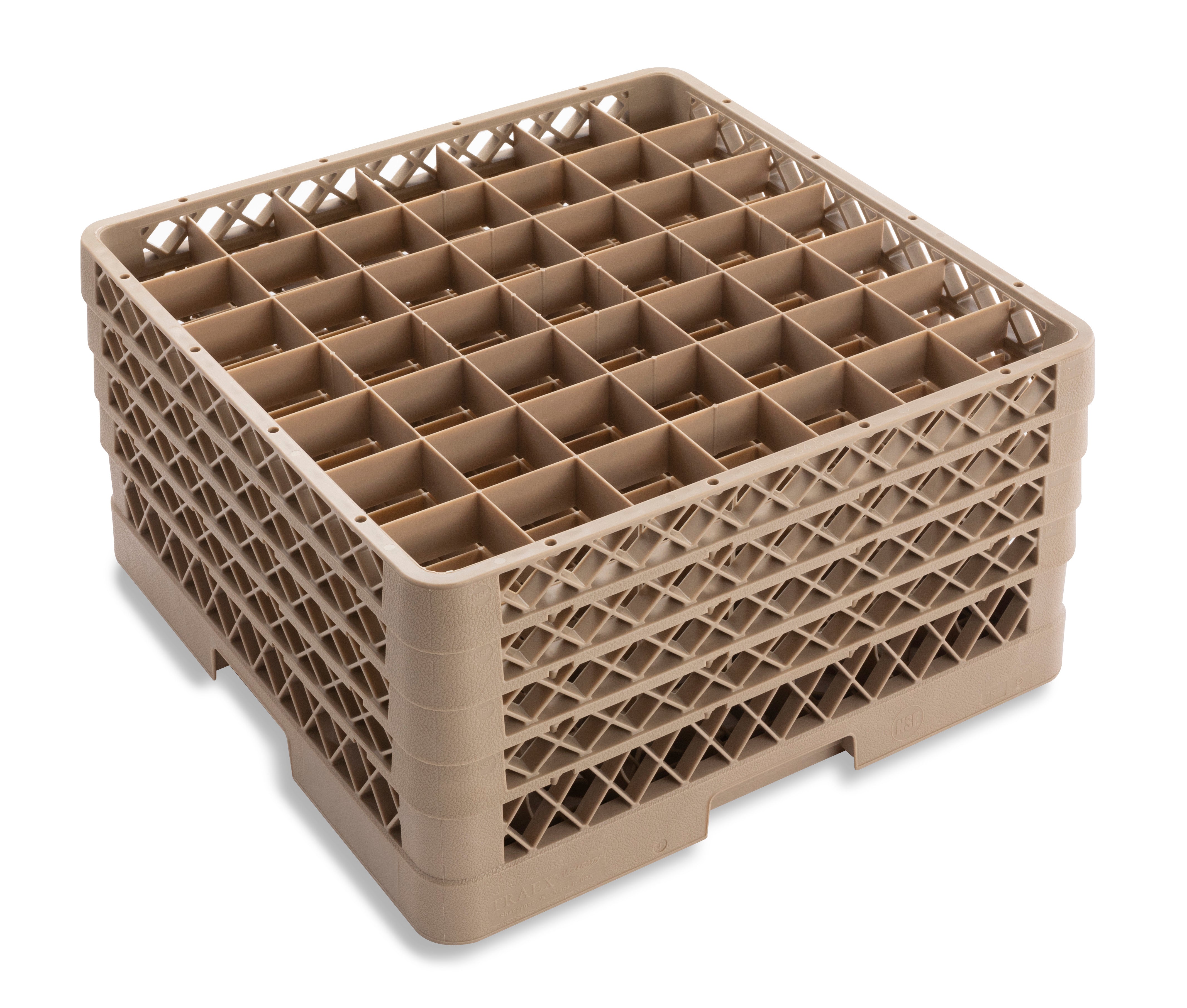 Traex® full-size square 49 compartment rack