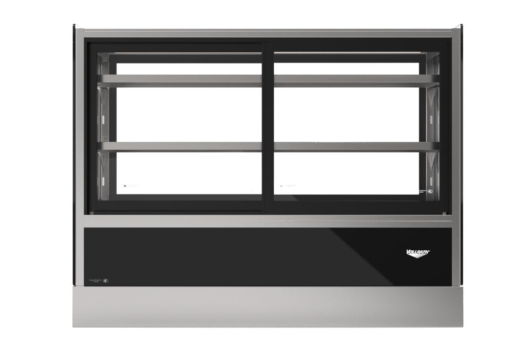 48-Inch-Wide 120-Volt Cubed-Glass Countertop Refrigerated Deli Display Case with Self-Serve and Rear Access