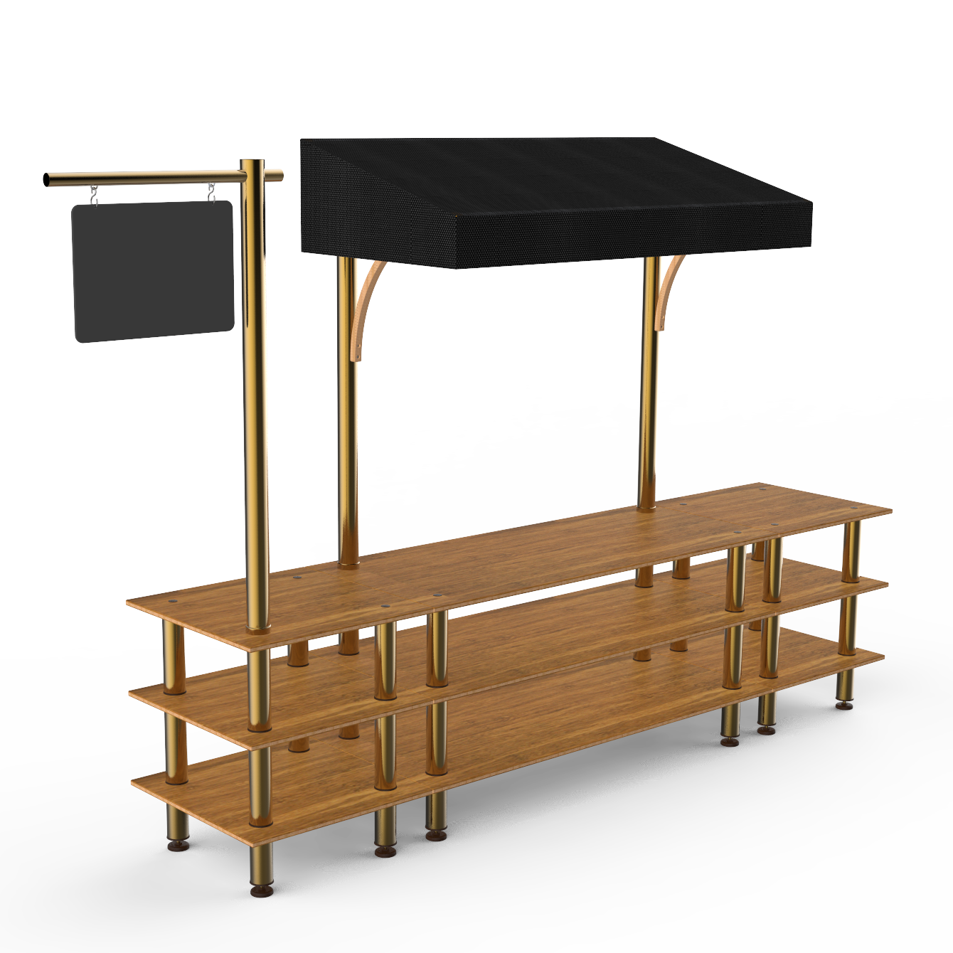 Bazaar Action Station L 130.0" W 33.0" Modular